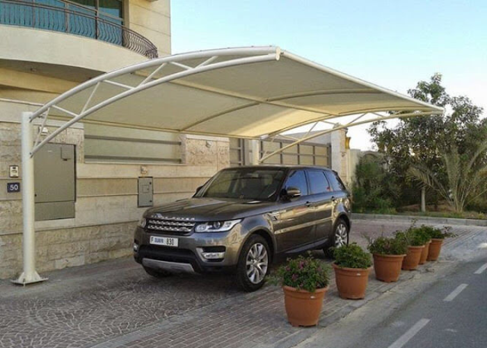 PVC Car Parking Shades in Dubai