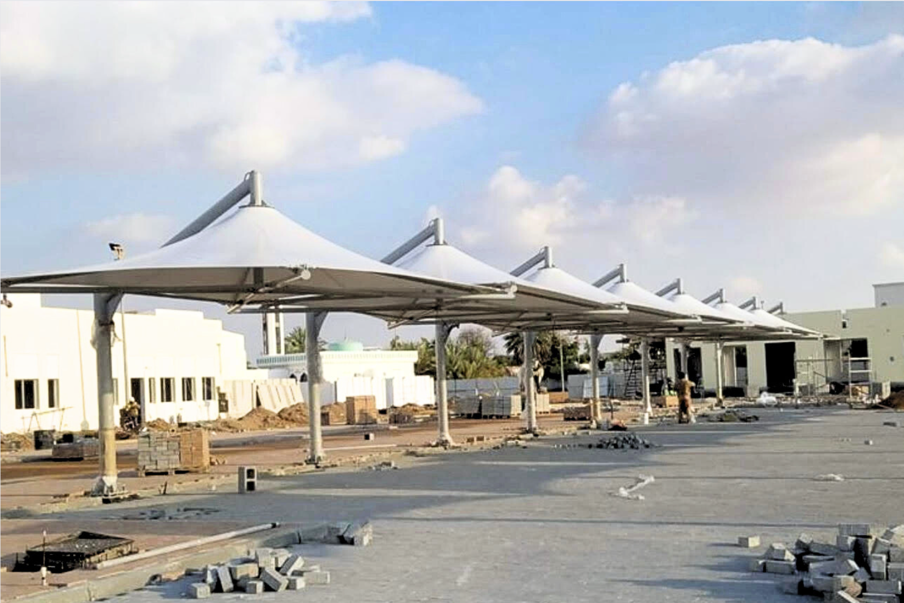 umbrella car parking shades Abu Dhabi