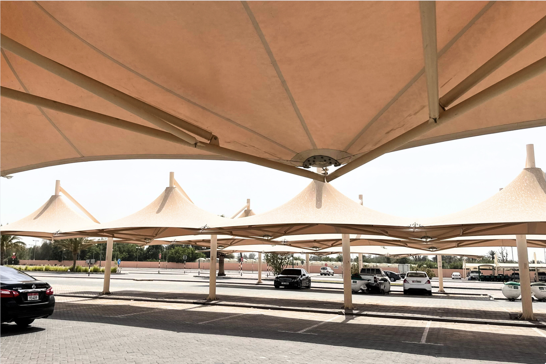 umbrella car parking shades Al Ain